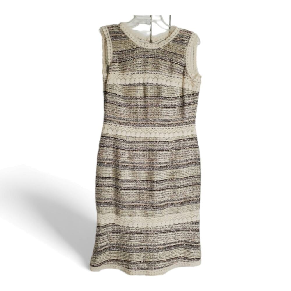 Luisa Beccaria Women's Italian Form-Fitted Designer Dress Size 10